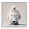 Stupell Industries Funny Bear with Scooter Framed Giclee Wall Art Design by RB